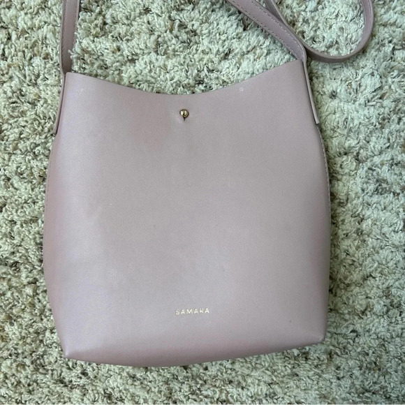 Anthropologie SAMARA Medium Shoulder Bag Peony Vegan Leather - Picture 3 of 6